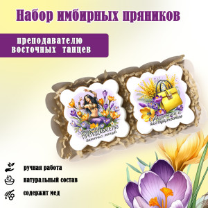 Набор имбирных пряников "Преподавателю восточных танцев"   