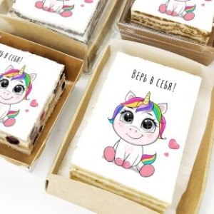 Торт-открытка "Верь в себя"