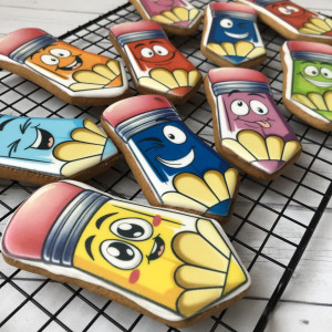 Имбирные пряники "Веселые карандаши", 10 шт