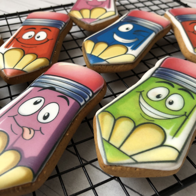 Имбирные пряники "Веселые карандаши", 10 шт