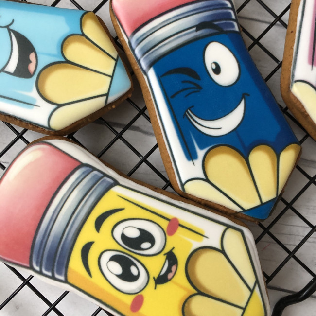 Имбирные пряники "Веселые карандаши", 10 шт