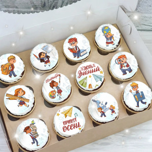 Капкейки "День знаний" 