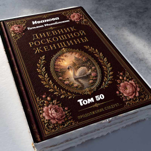 Торт-книга "Дневник роскошной женщины"  
