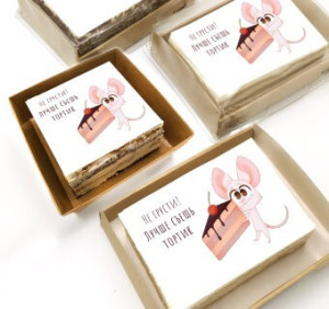 Торт-открытка "Не грусти..."