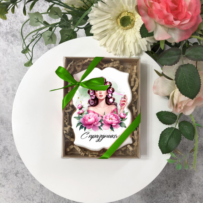 Имбирный пряник "С праздником" 