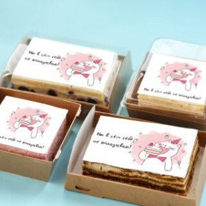 Торт-открытка "Ни в чем себе не отказывай..."