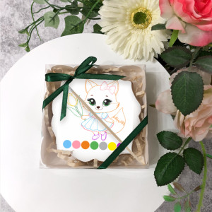 Пряник-раскраска "Лисичка" 