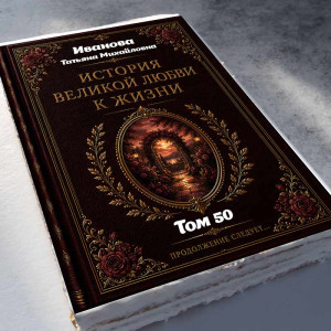 Торт-книга "История великой любви к жизни"   