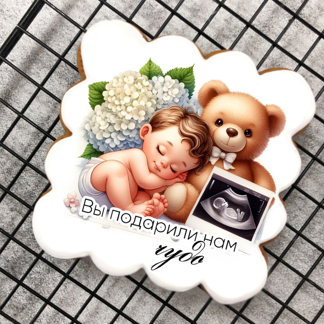 Набор имбирных пряников "Замечательному врачу" на выписку мальчика Набор имбирных пряников "Замечательному врачу" на выписку мальчика