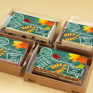 Торт-открытка "Фразы учителей"