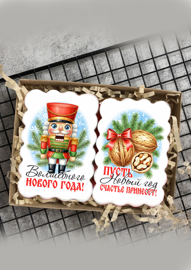 Набор имбирных пряников "Щелкунчик", 2 шт    