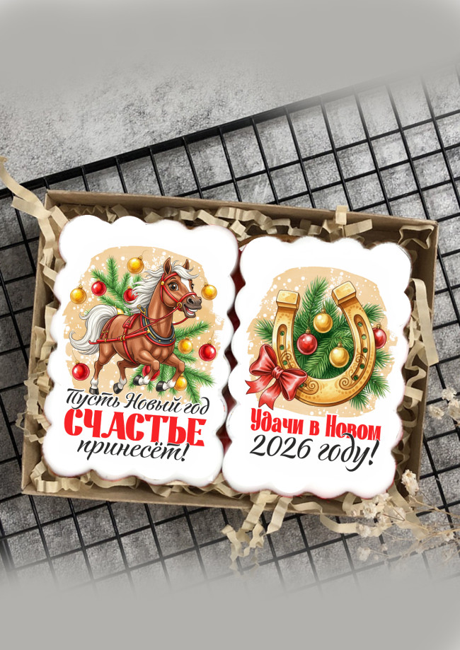 Набор имбирных пряников "Подкова", 2 шт     