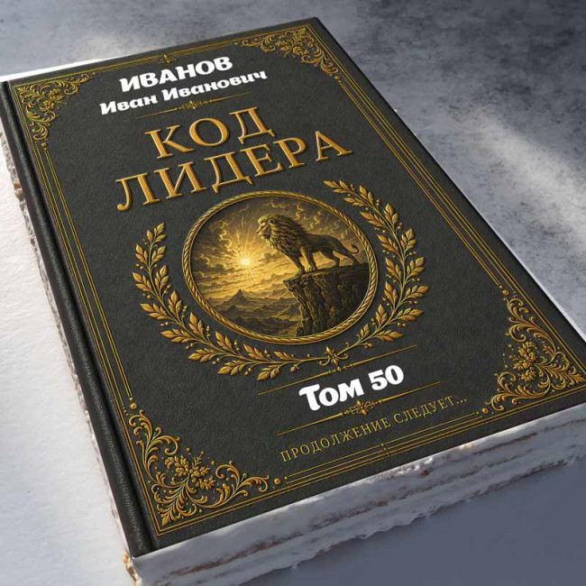 Торт-книга "Код лидера" 