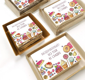 Торт-открытка "Выздоравливай"