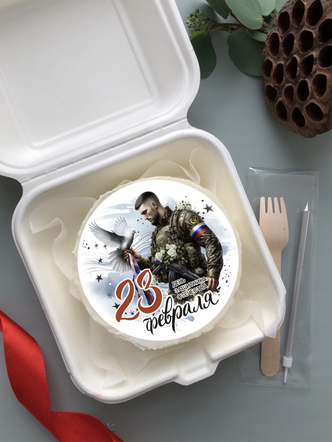 Бенто-торт на 23 февраля 