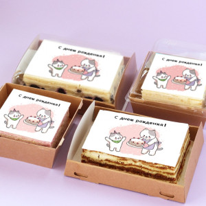 Торт-открытка "Мама с тортиком"