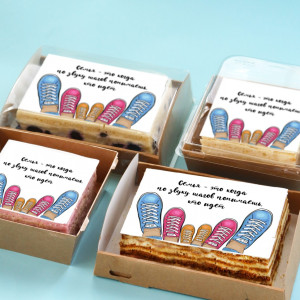 Торт-открытка "По звуку шагов"