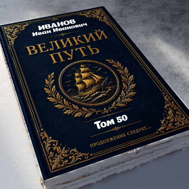 Торт-книга "Великий путь"    