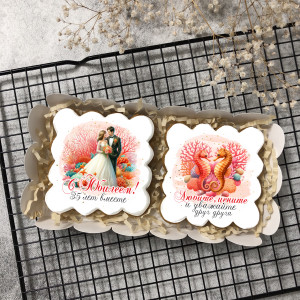 Набор имбирных пряников на 35 годовщину совместной жизни   