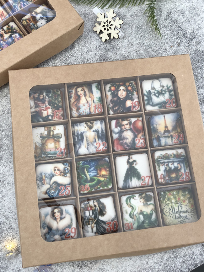 Пряничный Адвент-календарь для современной девушки