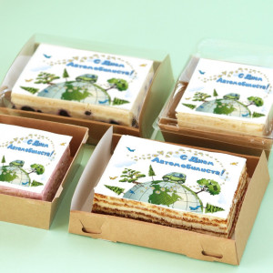 Торт-открытка "Земной шар"