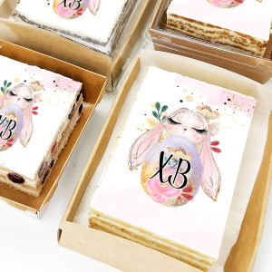 Торт-открытка "Зайка ХВ"