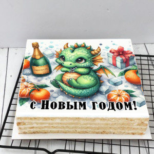 Торт-открытка "Дракончик"