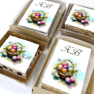 Торт-открытка "Пасхальная корзина"