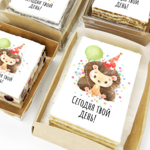 Торт-открытка "Сегодня твой день"