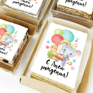 Торт-открытка "Слоник с черепахой"