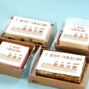 Торт-открытка "Собачки"