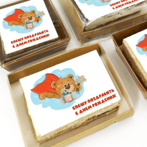 Торт-открытка "Спешу поздравить"