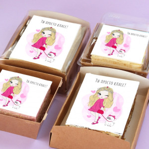 Торт-открытка "Ты просто класс"