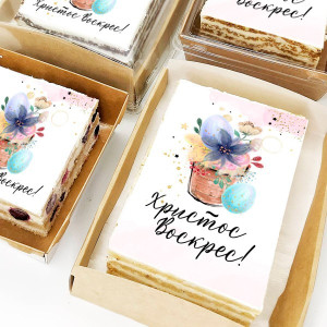 Торт-открытка "Христос Воскрес!"