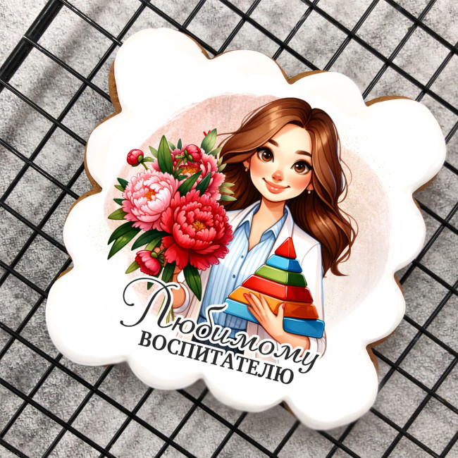 Набор имбирных пряников "Любимому воспитателю" Набор имбирных пряников "Любимому воспитателю"