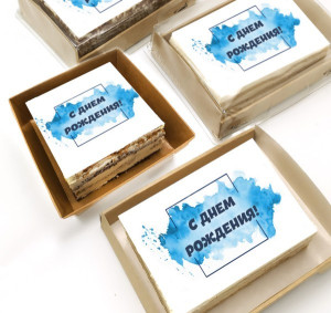 Торт-открытка "Акварель"