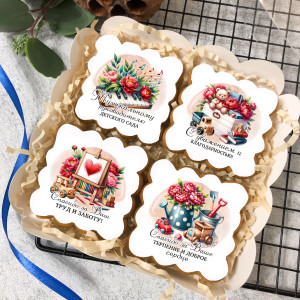 Набор имбирных пряников "Музыкальному руководителю детского сада", 4 шт