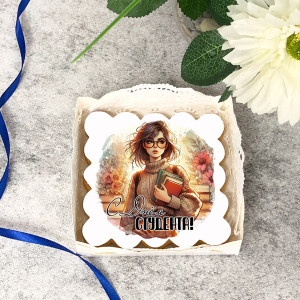 Имбирный пряник "С Днём студента" (девушка)