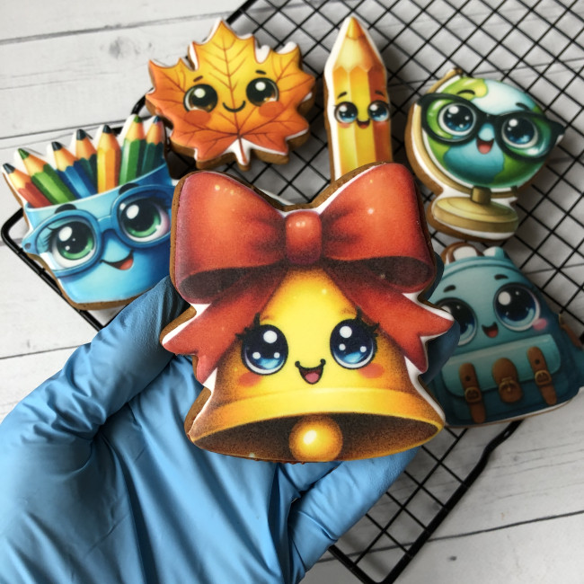 Набор пряников к 1 сентября "Веселая канцелярия", большой