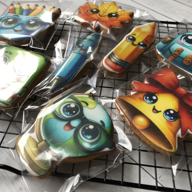 Набор пряников к 1 сентября "Веселая канцелярия", большой