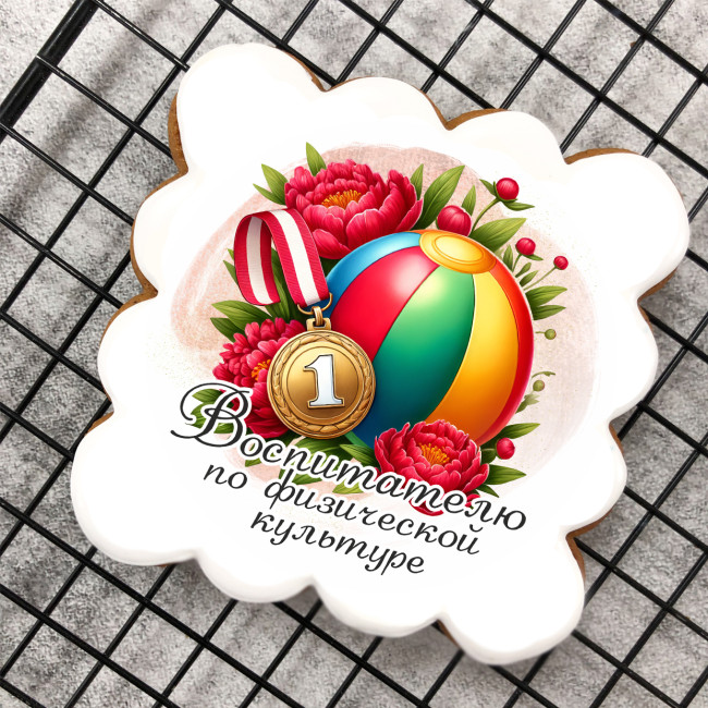 Набор имбирных пряников "Воспитателю по физической культуре", 4 шт  