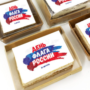 Торт-открытка "День флага России"