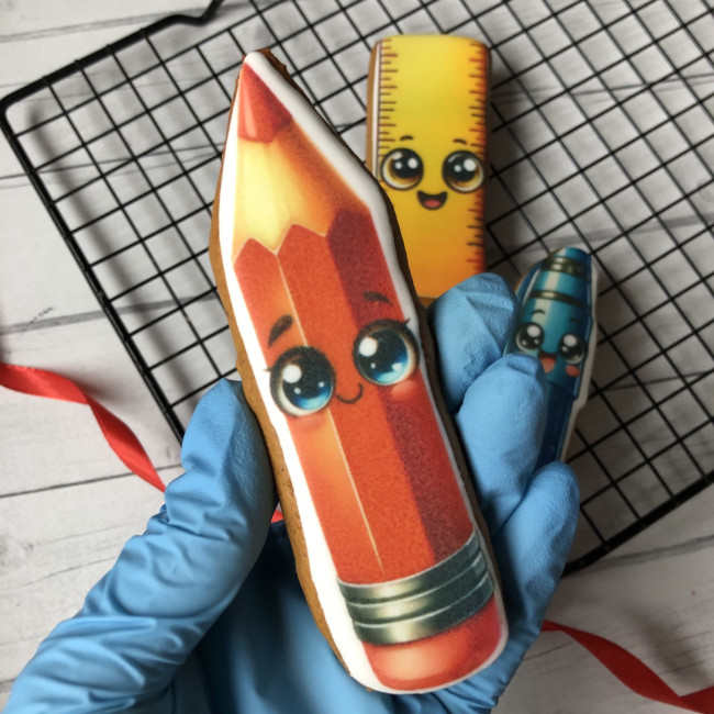 Набор пряников к 1 сентября "Веселая канцелярия", малый