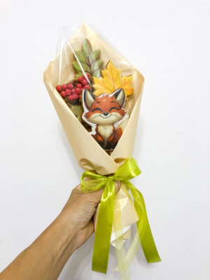 Букет имбирных пряников "Веселый лисенок"