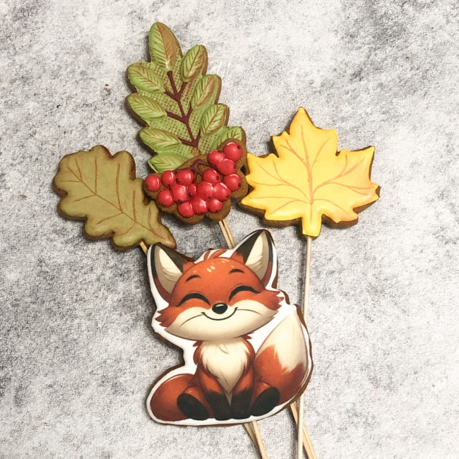 Букет имбирных пряников "Веселый лисенок"