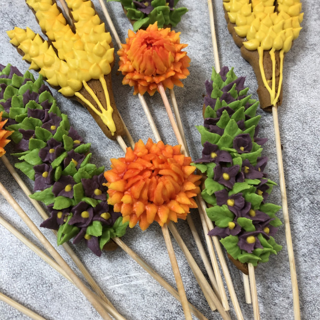 Букет 3D имбирных пряников "Мудрая сова"