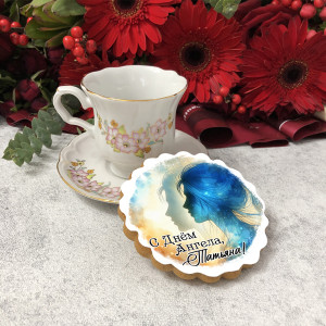 Имбирный пряник "С Днём Ангела"  (девушка)